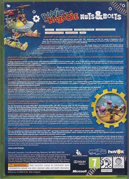 Banjo-Kazooie Nuts and Bolts - XBOX Live - XBOX 360 (B Grade) (Genbrug)